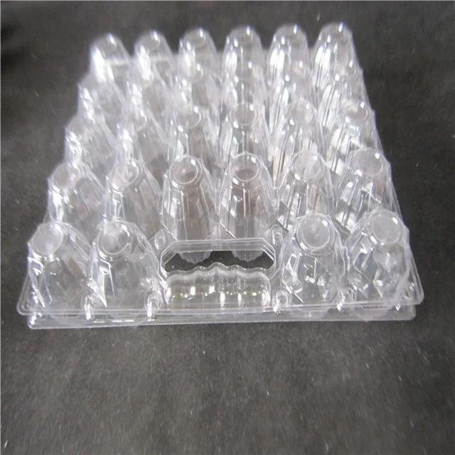 clear  6  12 cavity  plastic duck egg tray