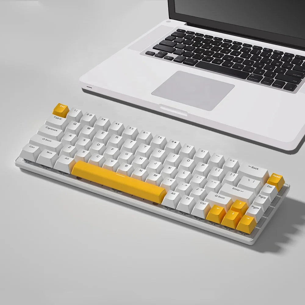 Новое поступление, мини-клавиатура, беспроводная Механическая Подсветка Rgb, игровая перезаряжаемая клавиатура