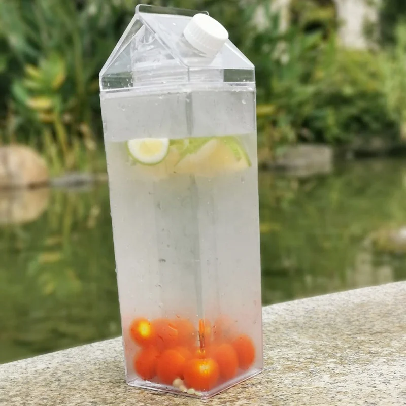 BPA Free Eco Friendly Juice Bottle 1L Shaker Bottle Milk Box Plastic Milk Bottles