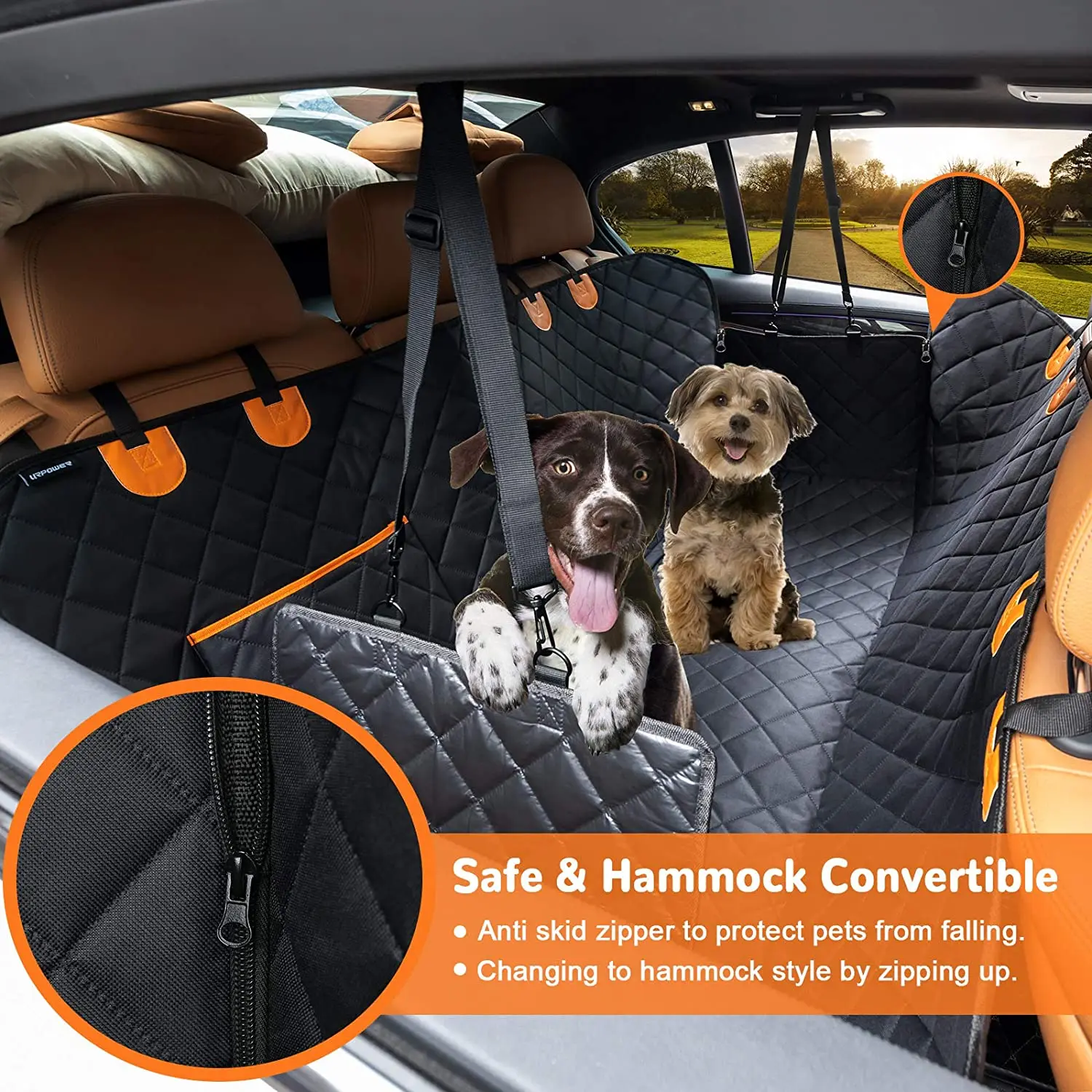 OEM Factory Dog Seat Cover Car Seat Cover for Pets Waterproof Pet Seat Cover Hammock Heavy Duty Scratch Proof Nonslip Durable