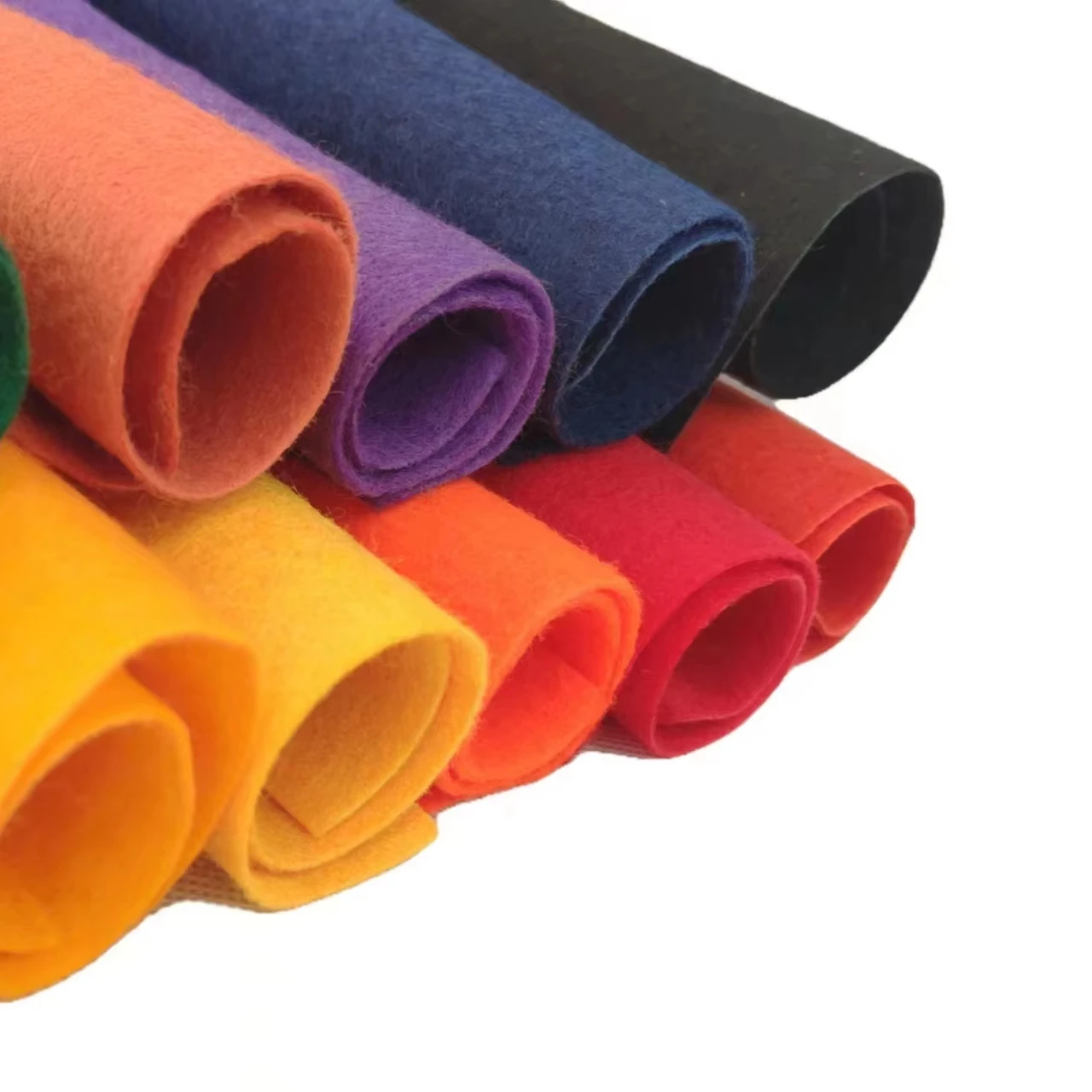 custom aging resistant colorful PET needle punched non woven felt DIY material non-woven felt for embroidery use