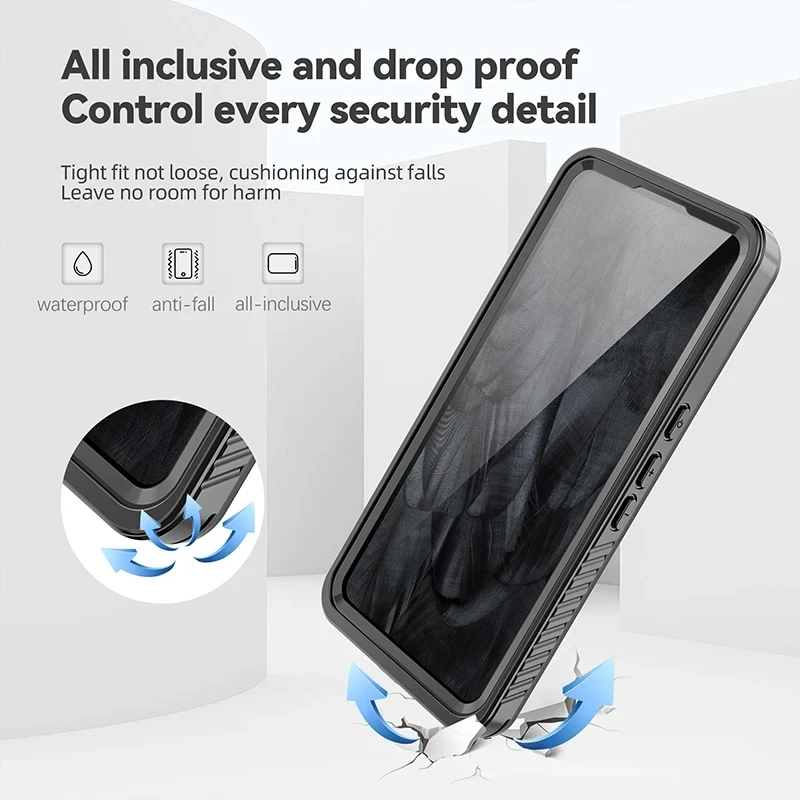 IP68 Waterproof Case For Google Pixel 8 Pro Diving Swim Outdoor Sports Anti-fall dust-proof TPU 6 7A 360 Full Cover Armor Case