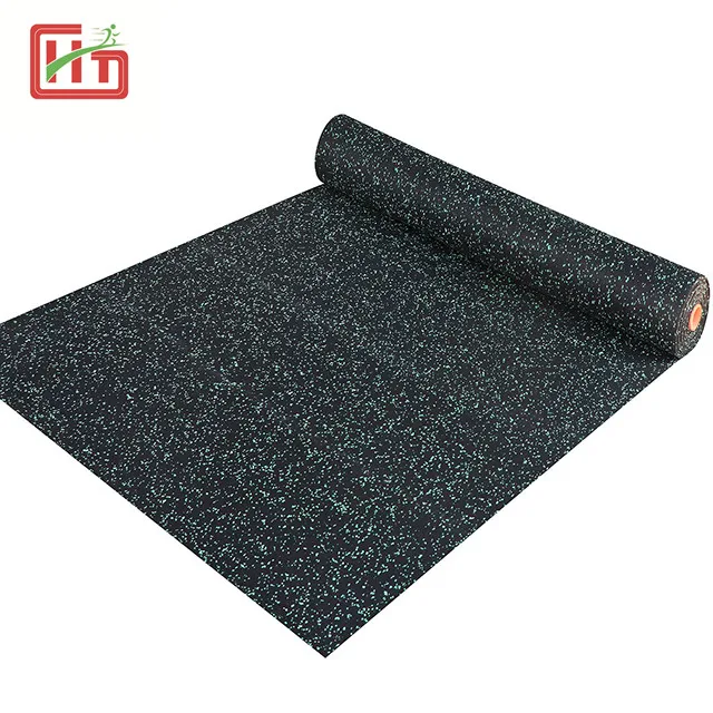 8MM Anti-Slip Epdm Gym Rubber Flooring Rolls Tiles Sports Equipments Rubber Sheet Roll