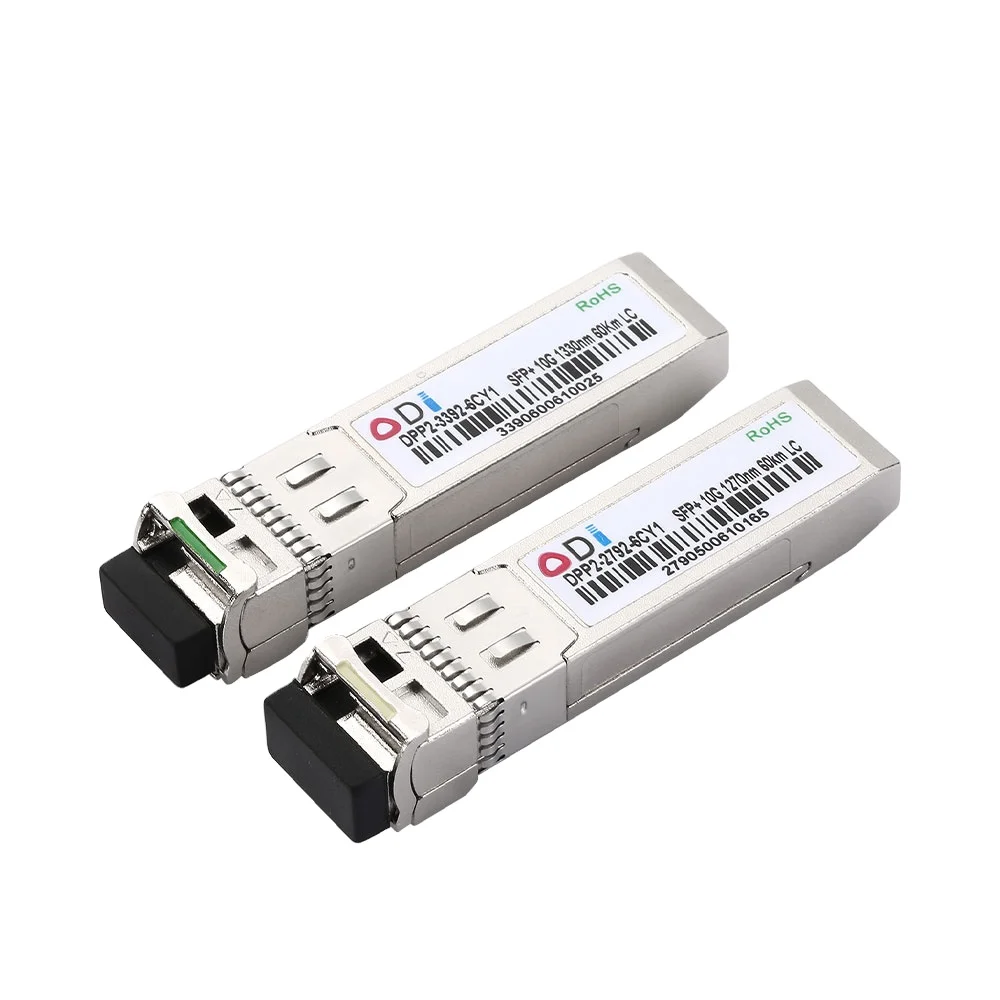ODI Fiber optic SFP+ BIDI 60km 10G ftth j9150d cwdm dwdm SMF Lc Aruba Sfp Module hp Transceiver