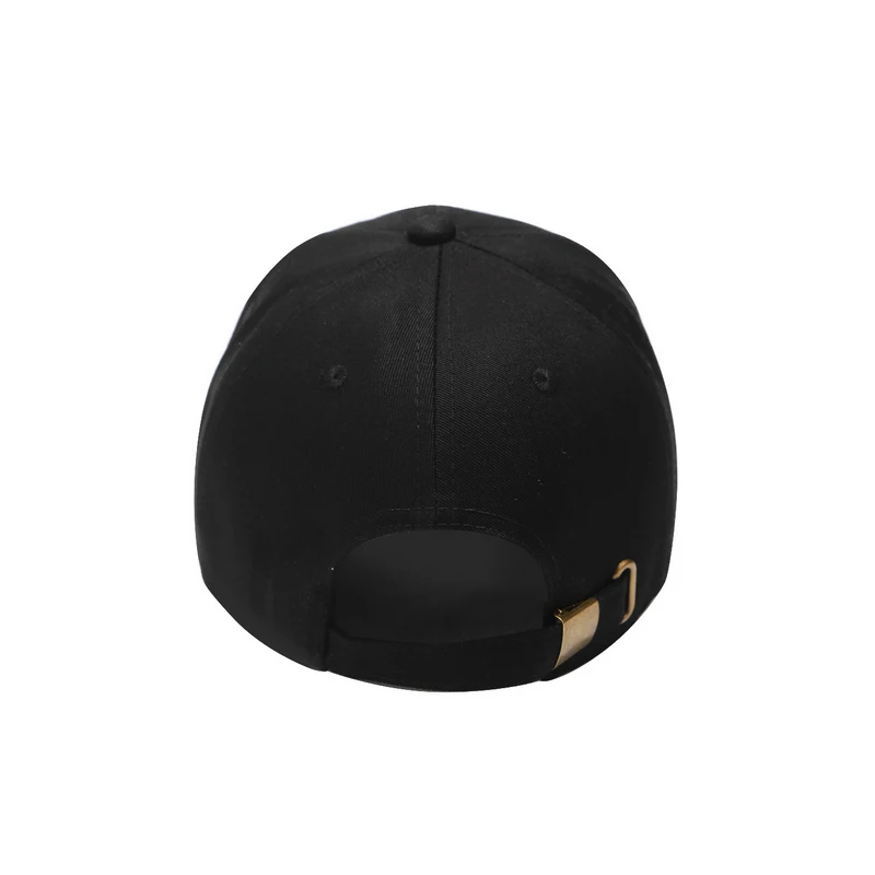 adjustable cotton blank hats manufacturer custom embroidered logo wholesale 6 panel fitted black baseball caps for