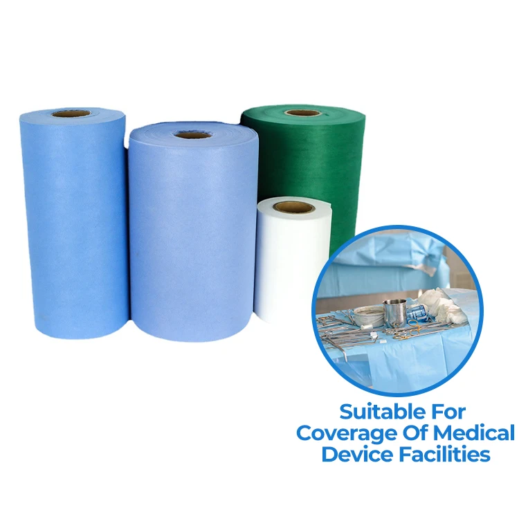 Polypropylene Pp Ss Sms Nonwoven Fabric Embossed Printed Non Woven Fabric 40-80gsm Wholesale Non Woven Fabric Rolls