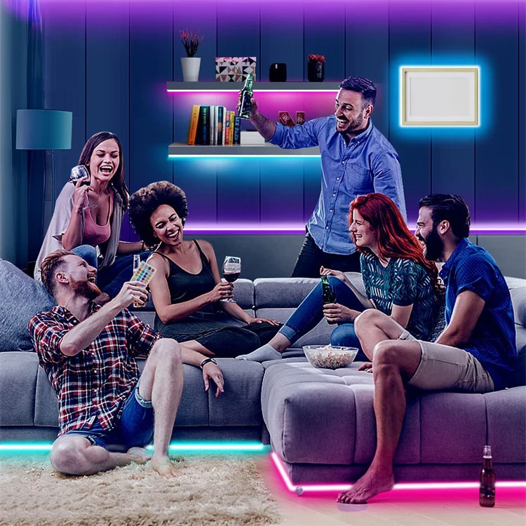 Tuya smart wifi wireless controller USB plug waterproof 5050 RGB 2m 5m 50ft 16.4ft led strips lights