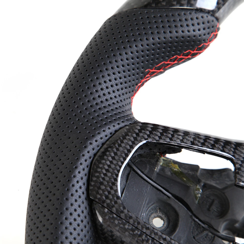 Carbon Fiber steering wheel for BMW e90 2007 carbon cut Coupe Racing Car LED Steering Wheel Trim