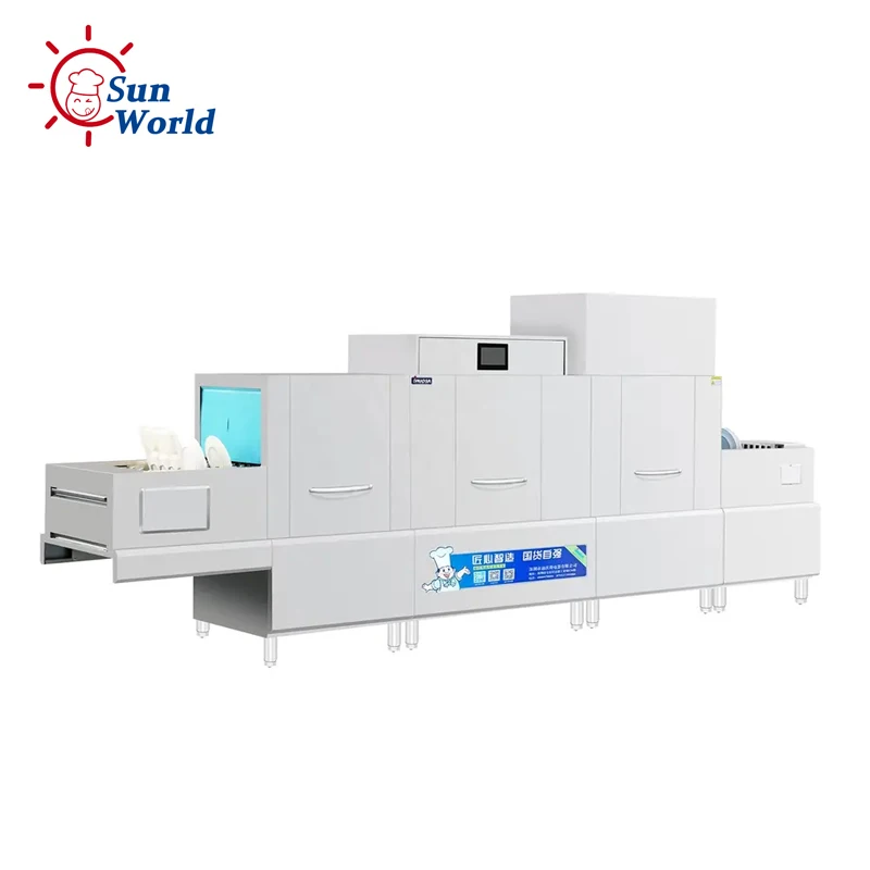 Fully automatic dish washing kitchen appliances hotel school restaurant commercial dishwasher machine