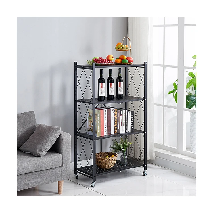 iron shelf storage rack shelves racking foldable steel bathroom home metal vegetable kitchen rotating storage racks organizer