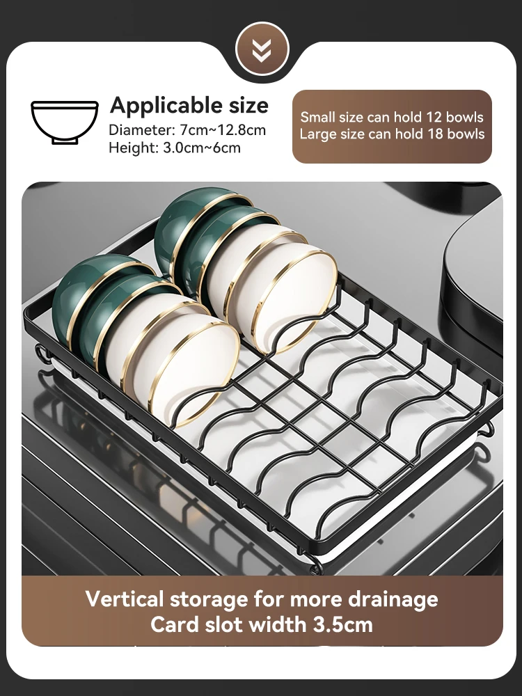 Hot selling Kitchen Dish Racks Stainless Steel 3 Tier Wire Dish Drying Racks Table Storage Dish Rack 3 Tier