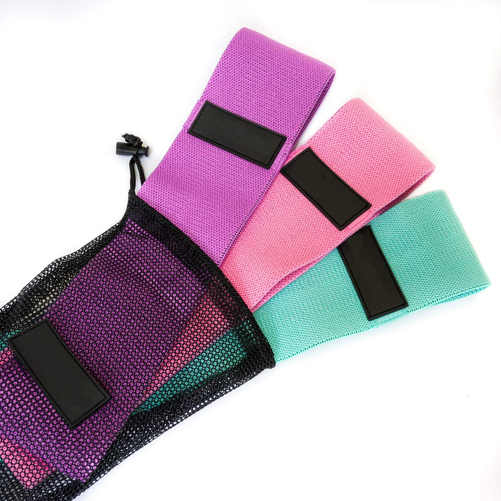 Powerlifting Bench Press Fabric Custom Logo Resistance Bands Set For Legs And Butt