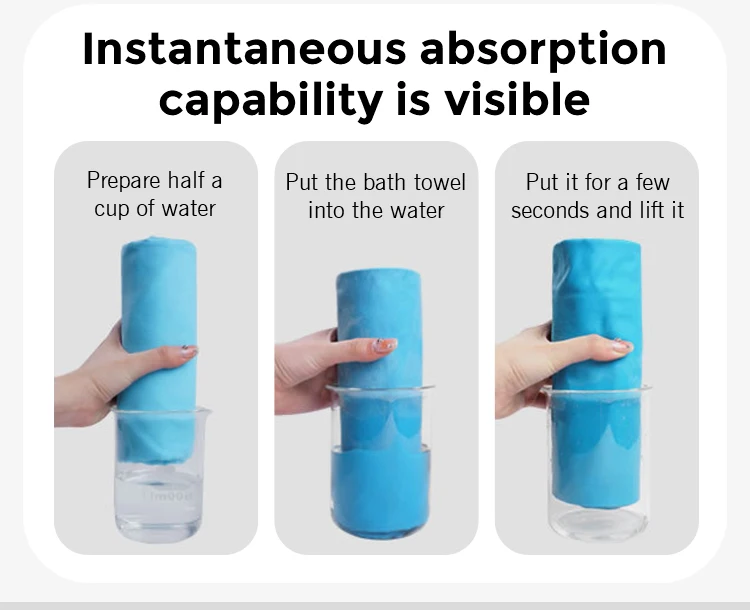 Custom print workout swim fitness travel sweat cooling quick drying microfiber gym sports towel