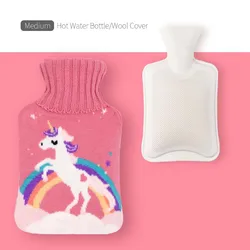 Water Injection Hot Water Bag Rubber Knitted Cartoon Hand Warmer Gift Wholesale Gift Hand Warmer Hot Water Bottle Bag