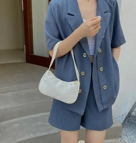 SY Trendy Factory Handbag Wholesale Underarm Shoulder Bag For Women Small candy color nylon shoulder tote bag