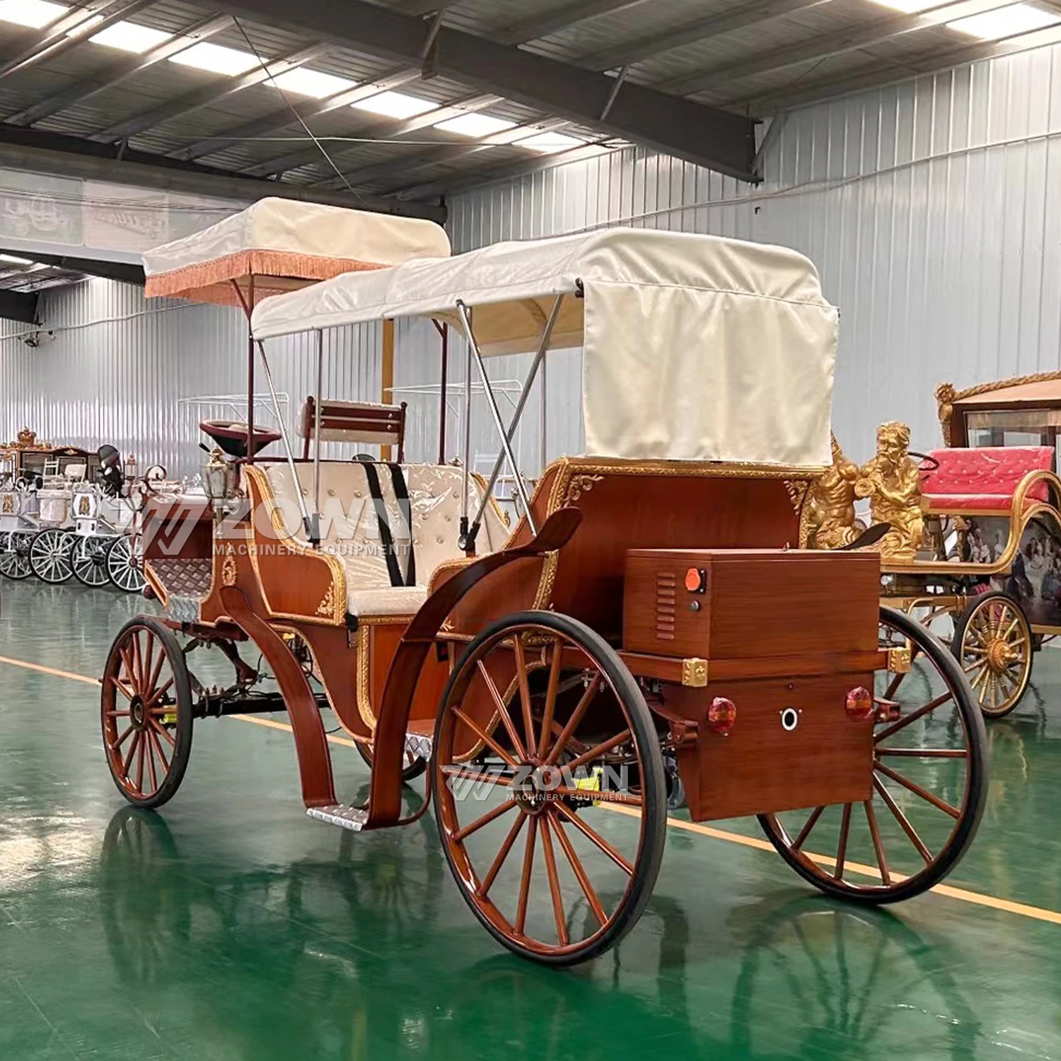 Sightseeing Carriage Elegant Factory Price Wedding Tourist Electric Sightseeing Carriage/Horse Drawn Carriages for Sale