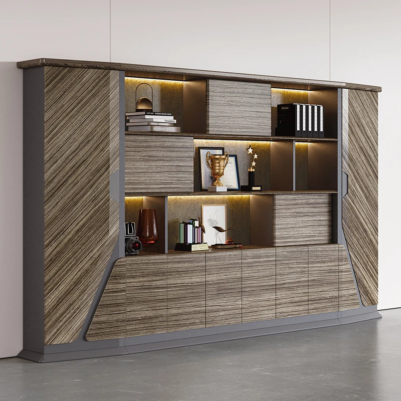 Contemporary Office Furniture Corner Chairman Ceo Boss Luxury L Shaped Office Table Set Executive Working Desk