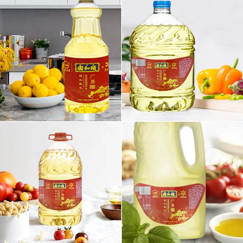 Custom Printed Waterproof Adhesive Vinyl edible oil bottle Sticker Label for Food Packaging