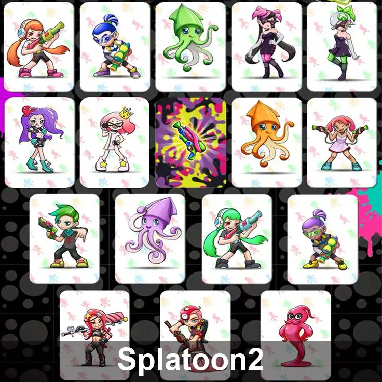 Super Smash Bros Fire Emblem Mario kart Odyssey Splatoon 2 Amiibo Card For Nintendo switch