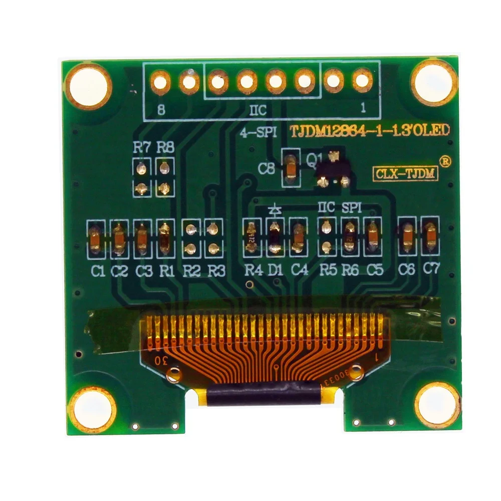  1 3 дюймовый белый SH1106 128X64 SPI I2C OLED модуль