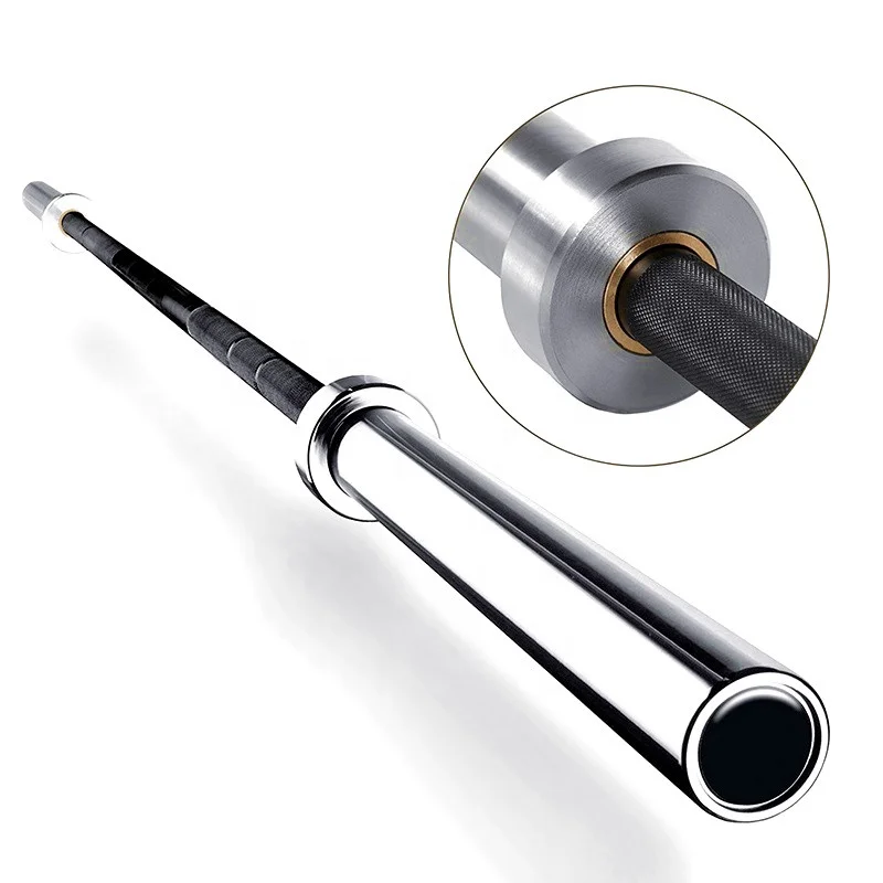 China Made Premium Barbell Bar Gym Accessories 2.2m Alloy Steel Weight Lifting Barbell Bar for Sale