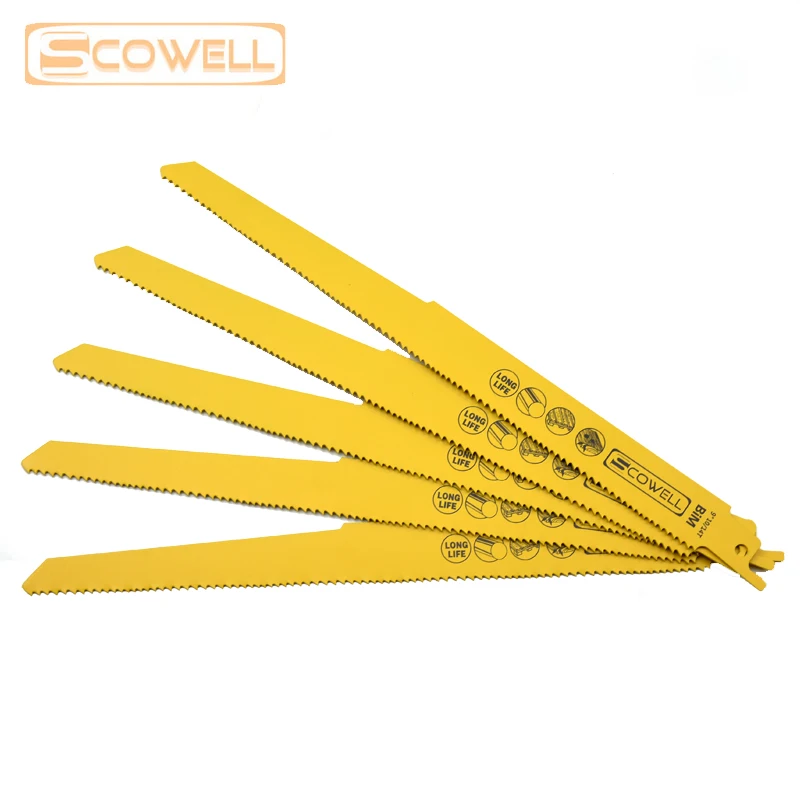 9 inch 10/14TPI Variable Teeth Reciprocating Saw Blade Bi-metal M42 Cobalt 8% Demolition Sabre Saw Blades