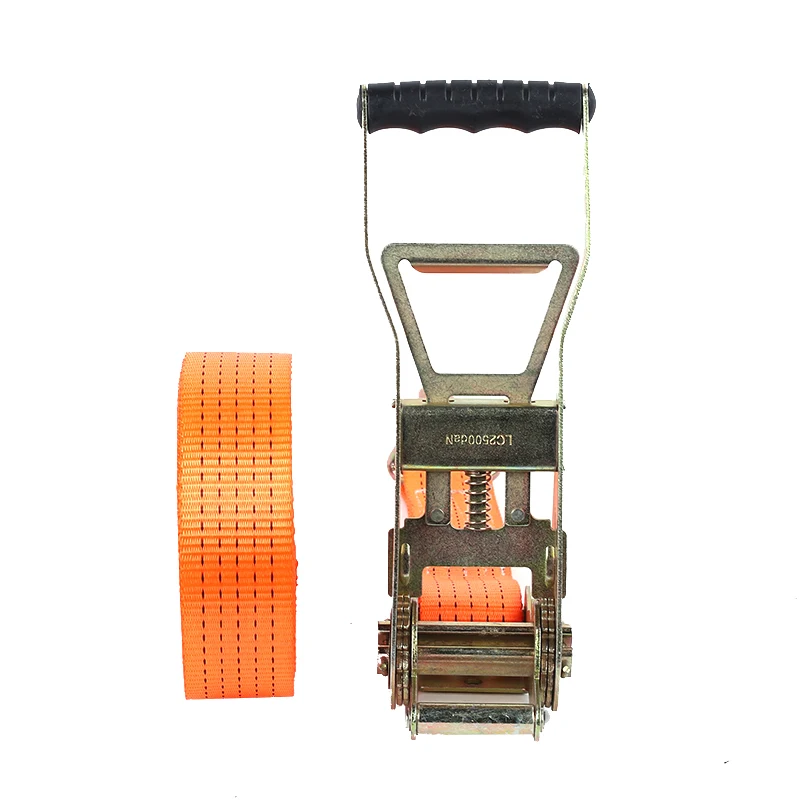 Reliable Quality 8M Ratchet Tie Down 2000KG Strap 2INCH 2T Cargo Lashing Tensioner For Automobile