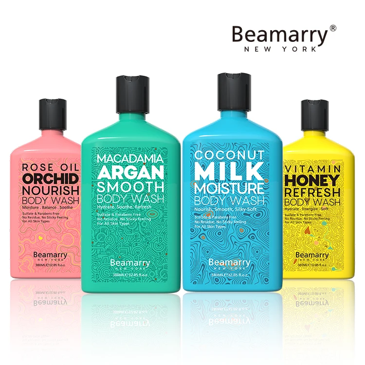 Natural Organic Nourishing Shower Gel Private Label Refreshements goat milk body wash Lightening Whitening Shower Gels