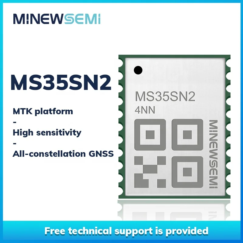 MS35SN2 Tiny Wireless GPS MTK Platform UART Multi constellation LCC Multi band GNSS Module