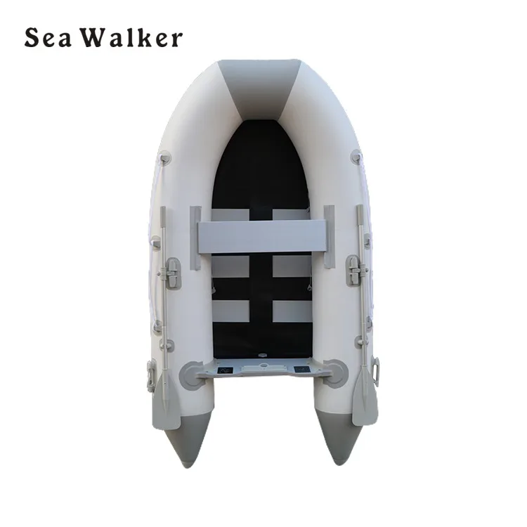 2.3m Inflatable boat with slat  floor high pressure 0.9mm PVC air tube  rubber rowing boat