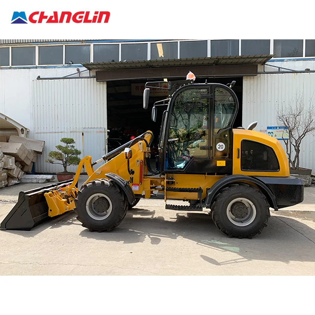 front loader wheel mini loader small compact 0.8 Ton mini wheel loader with grapple
