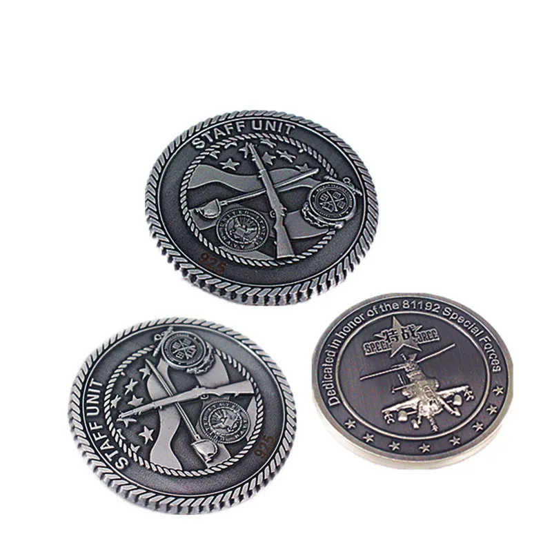 Wholesale china custom metal embossed soft enamel chief navy challenge coins for sale