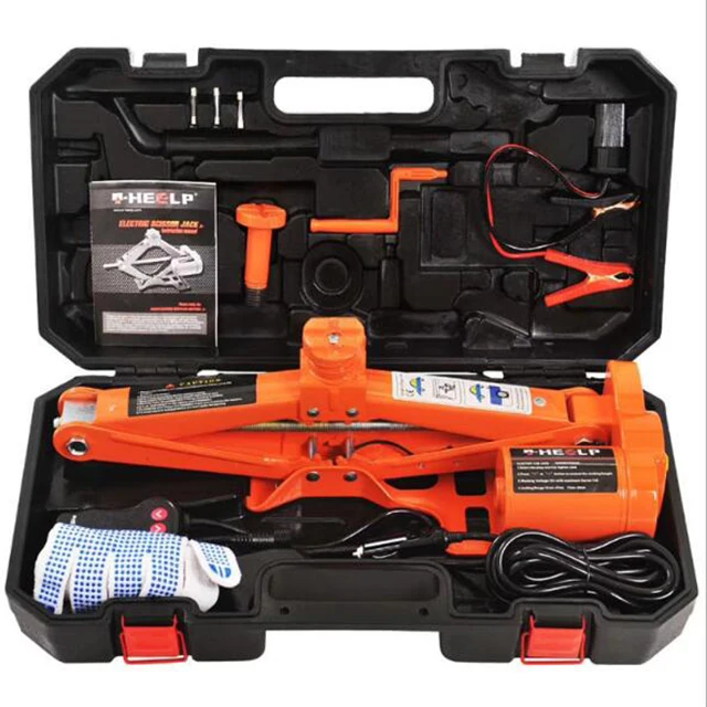 Electric Car Jack Kit 12V Car Jack Hydraulic with Impact Wrench Electric Jacks for Car SUV Sedan MPV Tire Changing