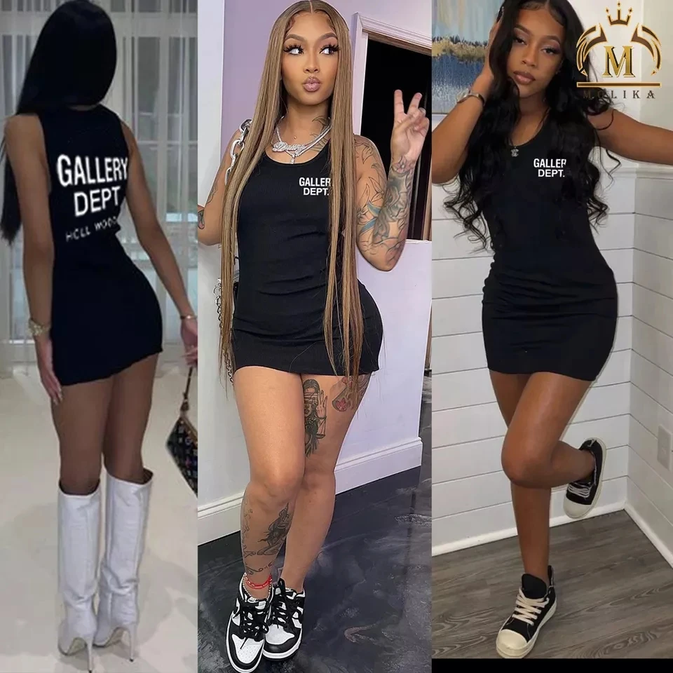 OLAF модное женское платье для девушек Мини Белые Платья повседневные хлопковые с буквенным принтом без рукавов женские летние короткие облегающие платья повседневные