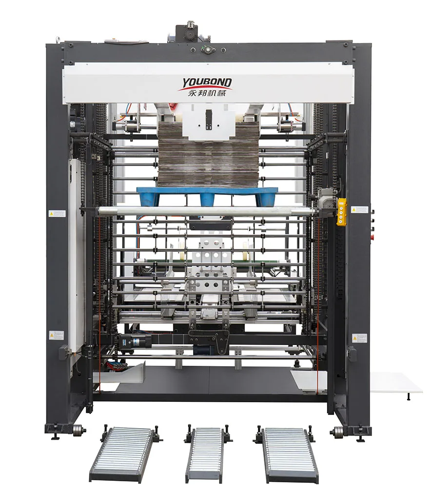 Automatic paper carton box flip flop stacking machine