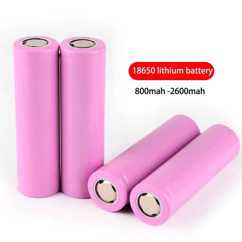 High Capacity Lithium Ion 18650 3.7V 800mAh 1200mah 1500mah 1800mah Rechargeable Li-ion Power Battery