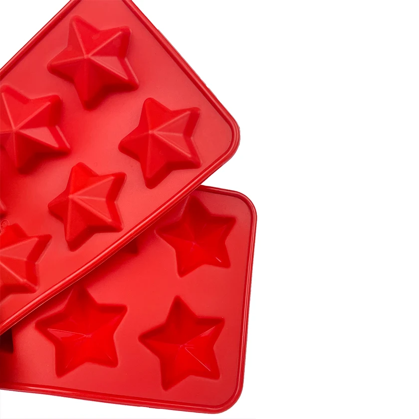 3D Custom Silicone Ice Ball Maker Ice Cream Mold Star Shaped Chocolate Mold Christmas Accessories Ice Cube Model Tray Silicone