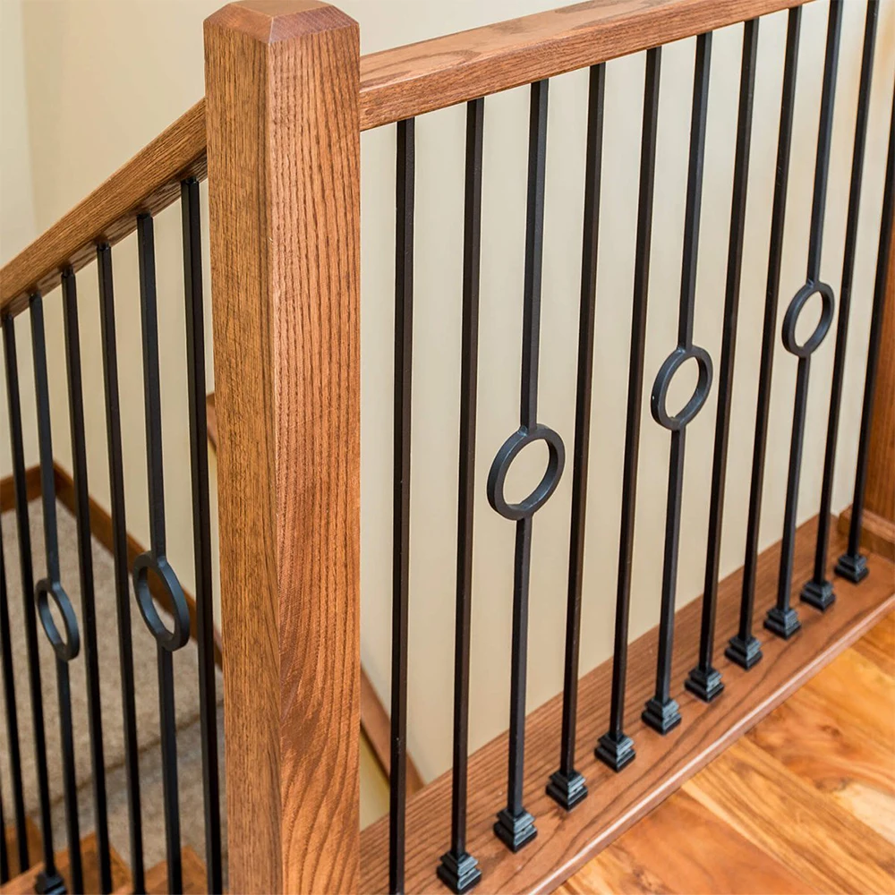HUAART Cheap Wrought Iron Stair Railings Wrought Iron Balusters Wholesale Wrought Iron Balustrades Metal Balusters