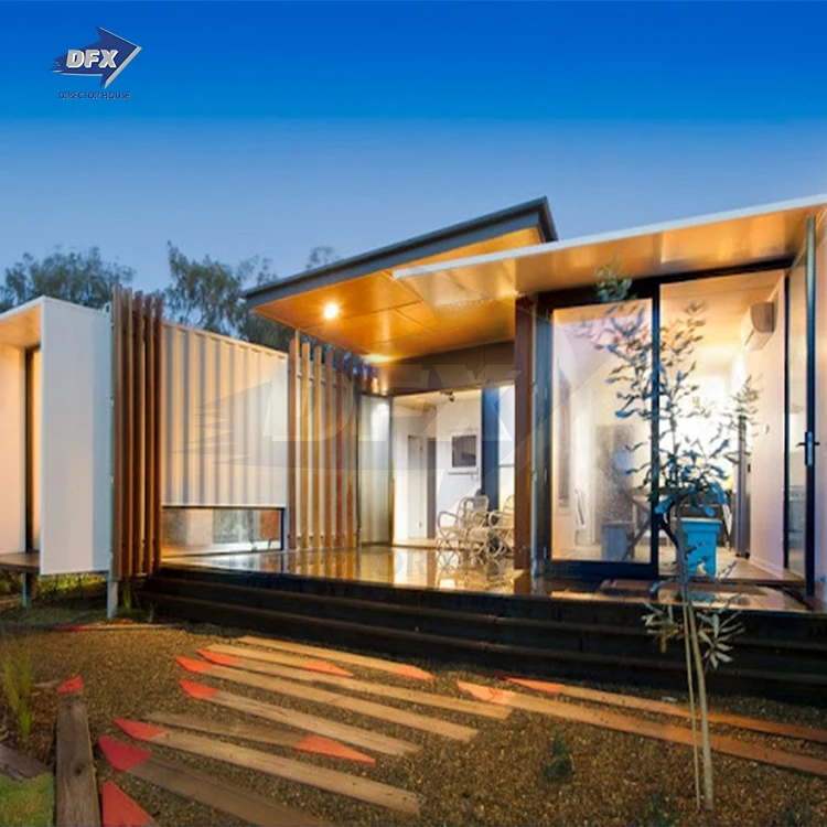 Tiny house for living modular modern design house sandwich panel light steel storage garage 2 bedroom