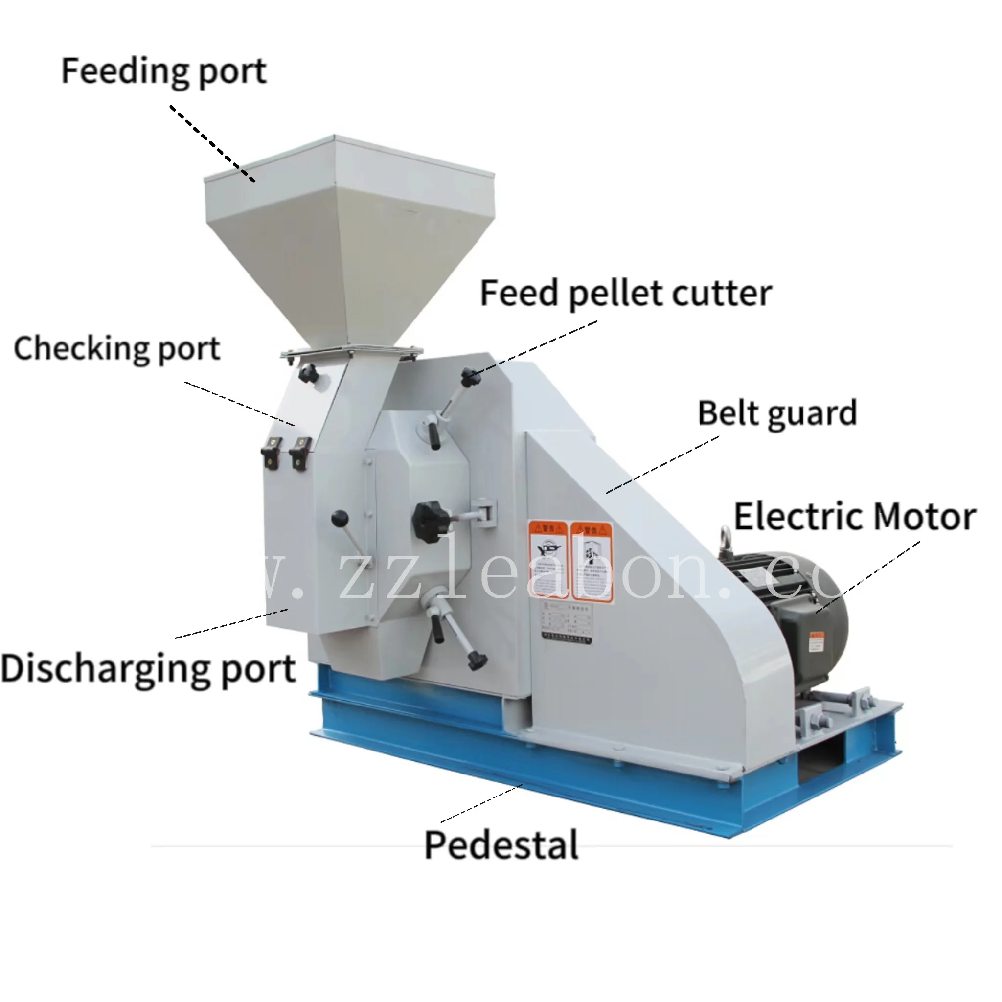 Livestock Animal Feed Mill Processing Machine Rabbit Chicken Duck Cattle Flat Die Feed Pellet Mill Machine