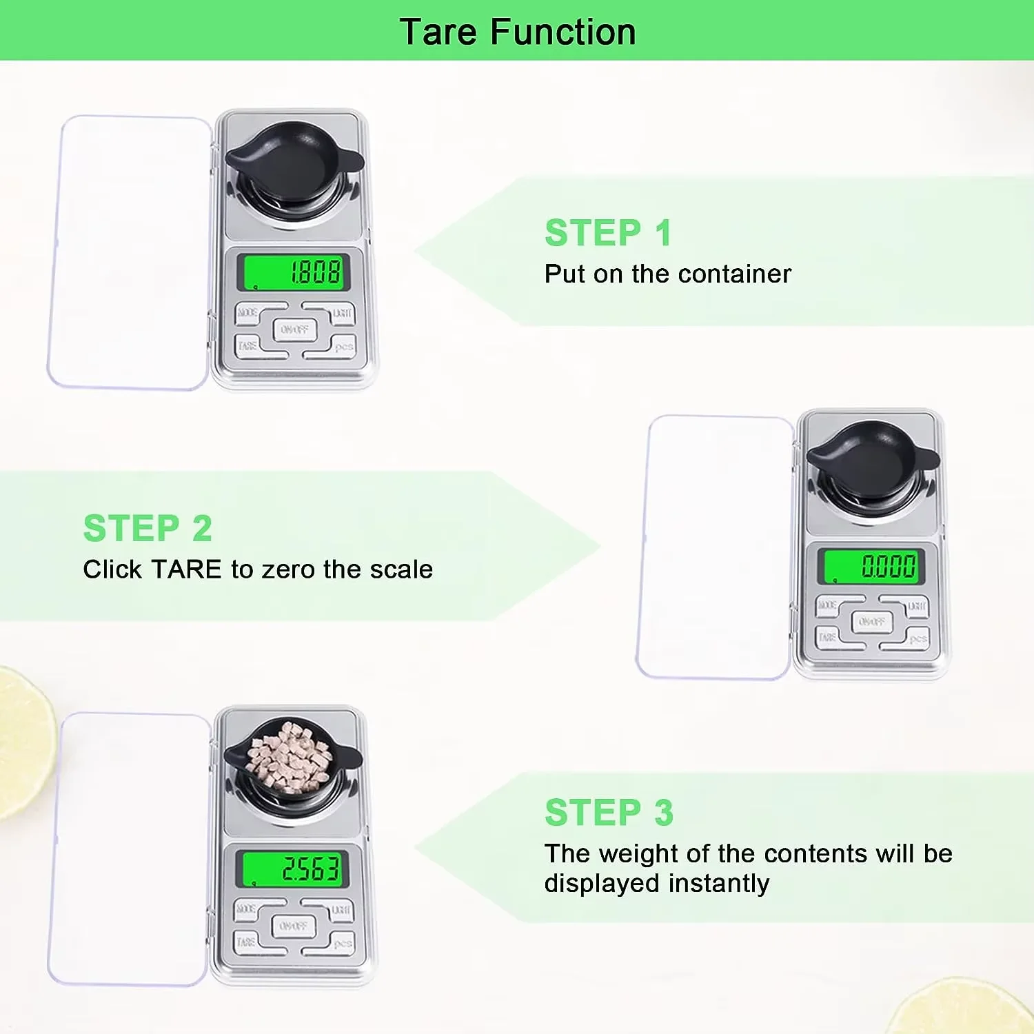 2024 Hot Sale Digital Pocket Scale 1kg Max 0.01g Accuracy Electronic Kitchen Weight Scale 0.001g Jewelry LCD Battery Powered MH
