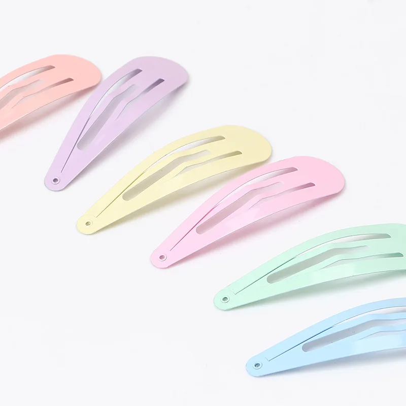 HTYFS Color Japan and South Korea hair accessories Solid color BB clip simple personality basic fringe accessori