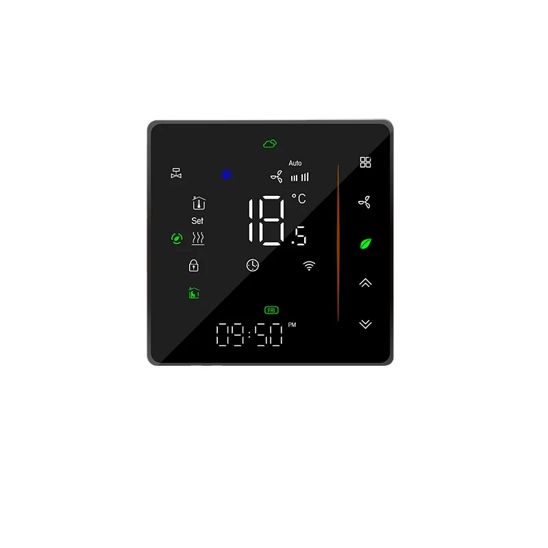 digital screen touch WiFi Fan Coil thermostat for HVAC