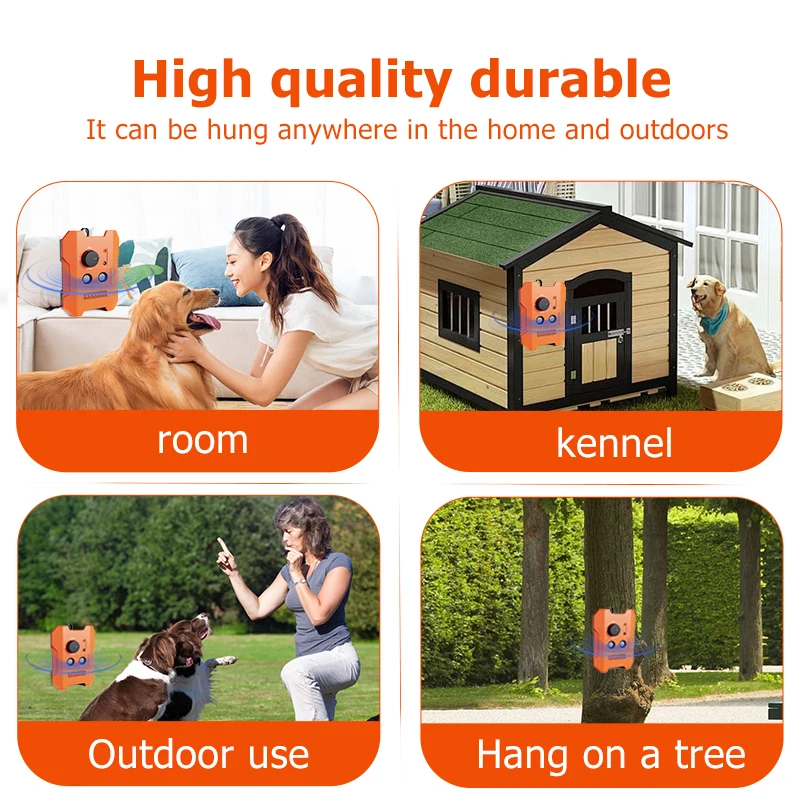 Anti-Barking Device for Dogs New Intelligent Ultrasonic Digital Dog Barking Control Devices Plastic Bark Hot Selling