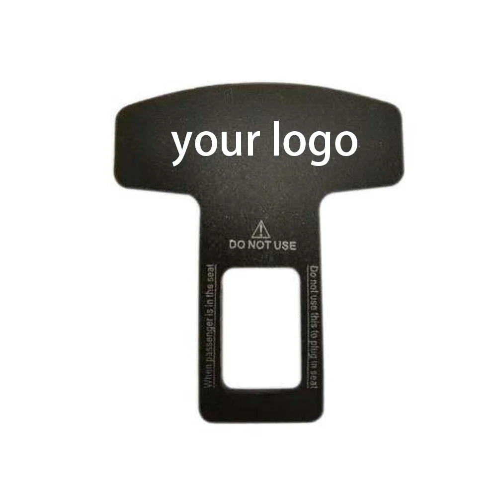 Hot Sale custom logo Universal Metal Car Parts Clip Holder Safety Seat Belt Buckle