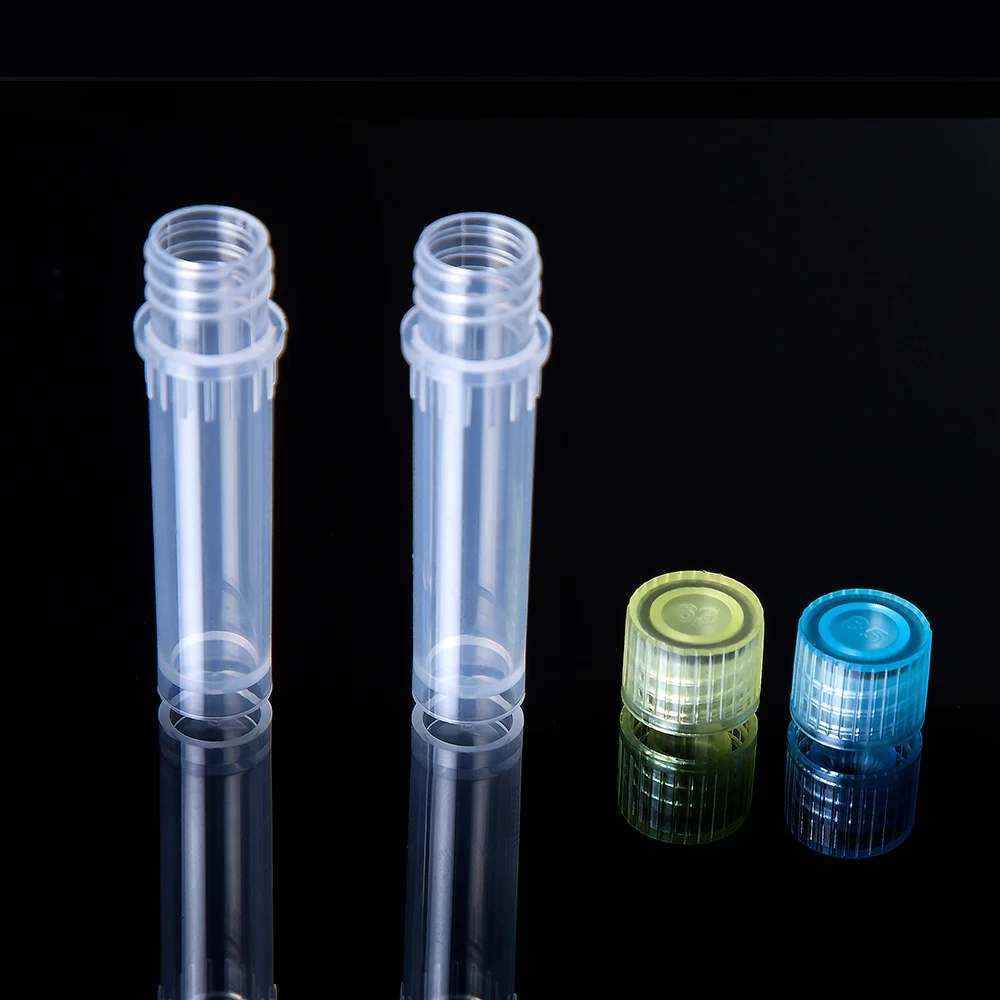 AMNGENT 2ml multipurpose labotary red plastic screw cap test tube