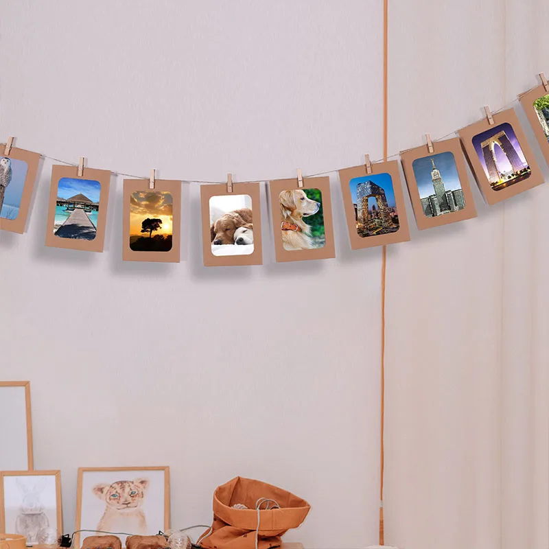 No MOQ Room Decorative Wall Hang Photo Organizer Paper frame for Bedroom Birthday Gift
