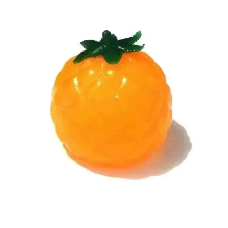 Z122 Latest design Transparent simulation egg decompression water ball fruit toy decompression venting ball prank