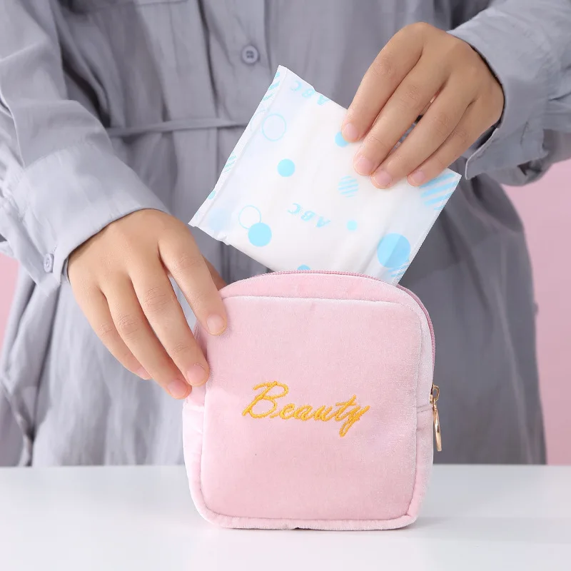 Sanitary Napkin Bags Menstrual Cup Pouch Nursing Pad Holder Feminine Product Pouches Portable Period Kit Bag Tampon Storage Bag