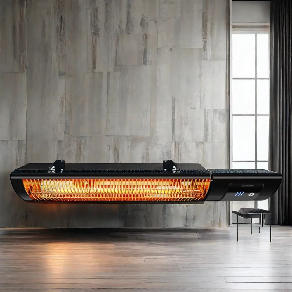 2000W Home Smart IR Heater with WIFI & Touch Screen Control Aluminium Alloy Frame for Bathroom Ceiling Installation